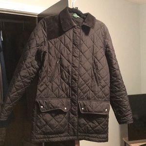 Women’s Ralph Lauren black quilted coat!